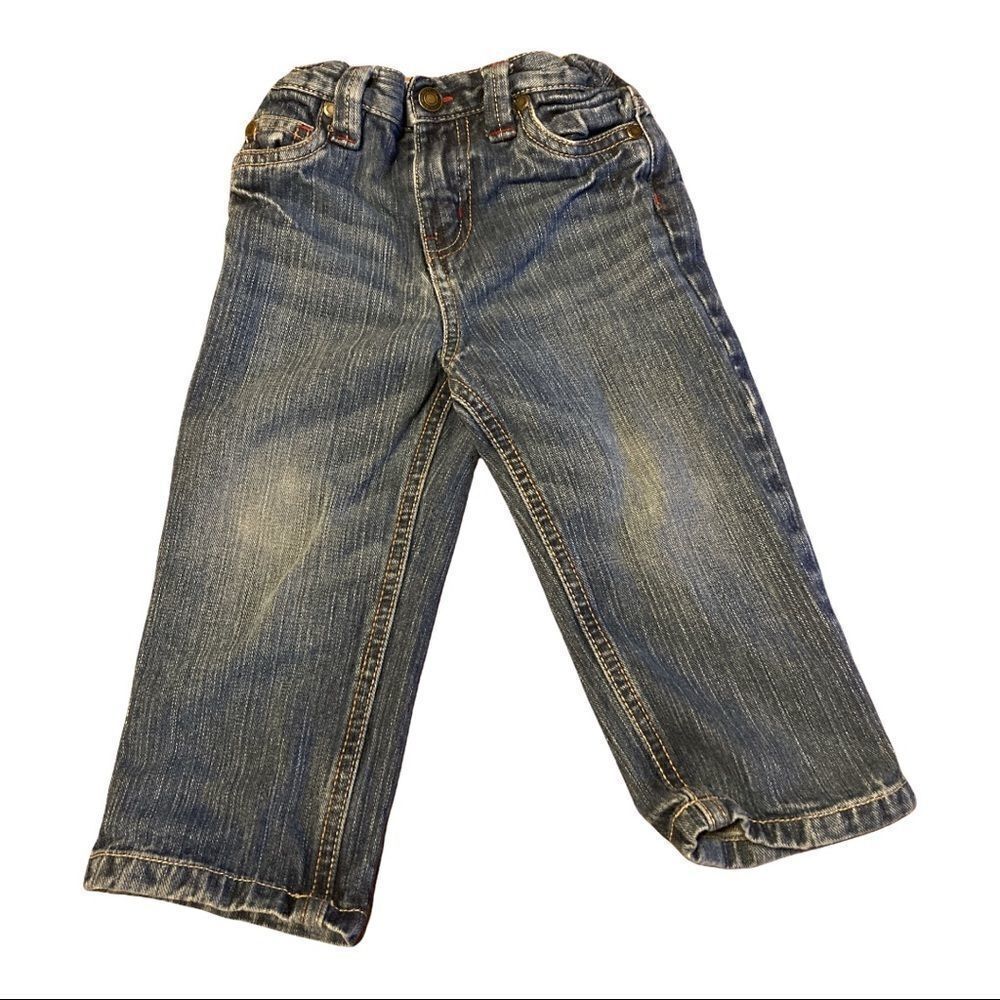 Wonder Kids Boys Relaxed Blue Jeans Adjustable Waste Size 24 Months